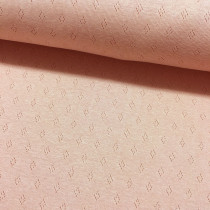 Ajour-Jersey rosa 120 cm Reststück 