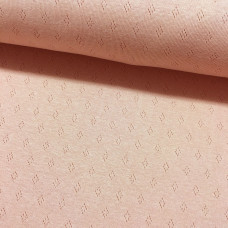 Ajour-Jersey rosa 120 cm Reststück 